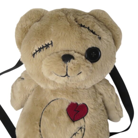 Hot Topic Zombie Teddy Bear Plush Mini Backpack - Picture 6 of 10
